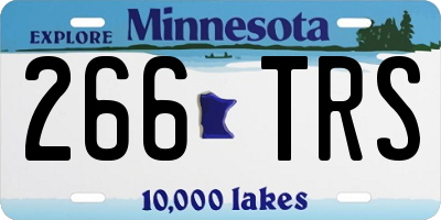 MN license plate 266TRS