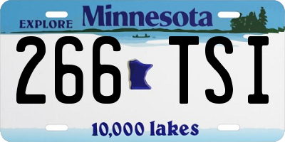 MN license plate 266TSI