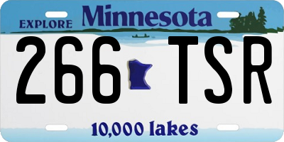 MN license plate 266TSR
