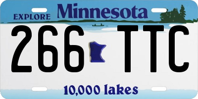 MN license plate 266TTC