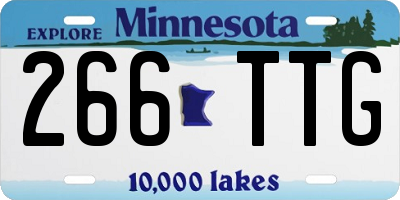 MN license plate 266TTG