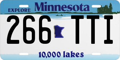 MN license plate 266TTI