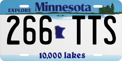 MN license plate 266TTS
