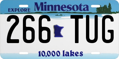 MN license plate 266TUG