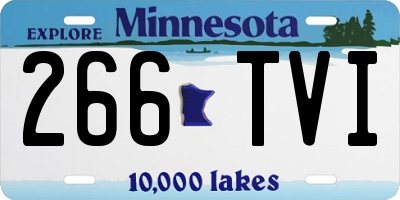 MN license plate 266TVI