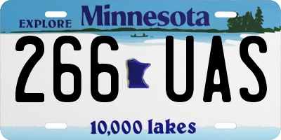 MN license plate 266UAS