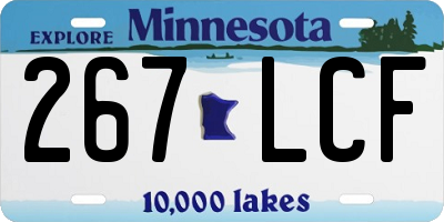MN license plate 267LCF
