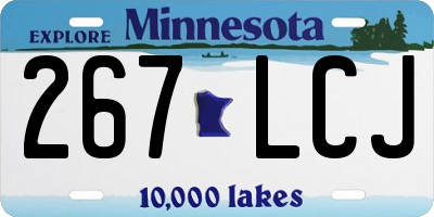 MN license plate 267LCJ