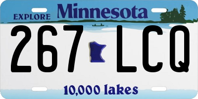 MN license plate 267LCQ