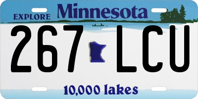MN license plate 267LCU