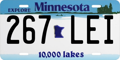 MN license plate 267LEI