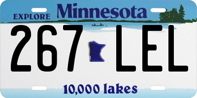 MN license plate 267LEL
