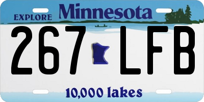 MN license plate 267LFB