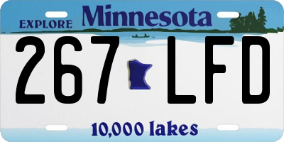 MN license plate 267LFD