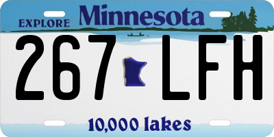 MN license plate 267LFH
