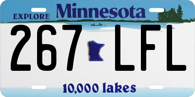MN license plate 267LFL