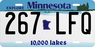 MN license plate 267LFQ
