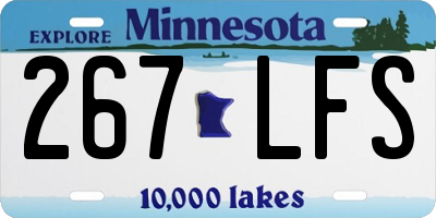 MN license plate 267LFS