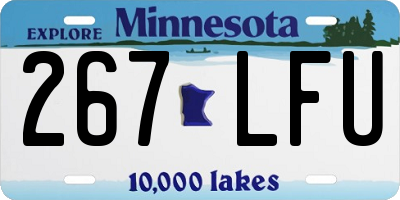 MN license plate 267LFU