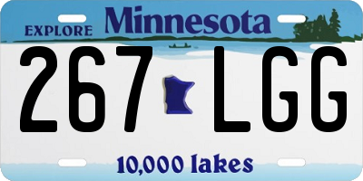 MN license plate 267LGG