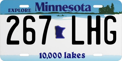 MN license plate 267LHG