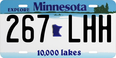MN license plate 267LHH