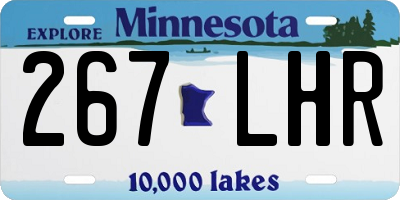 MN license plate 267LHR
