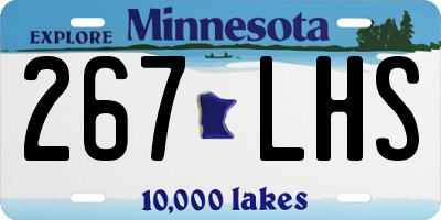 MN license plate 267LHS