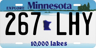 MN license plate 267LHY