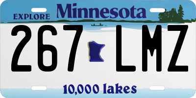 MN license plate 267LMZ