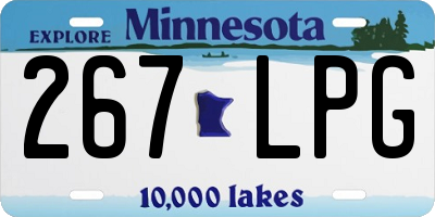 MN license plate 267LPG