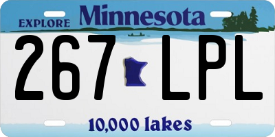 MN license plate 267LPL