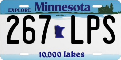 MN license plate 267LPS