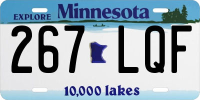 MN license plate 267LQF