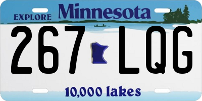 MN license plate 267LQG