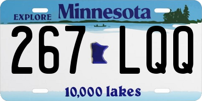 MN license plate 267LQQ