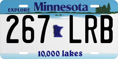 MN license plate 267LRB