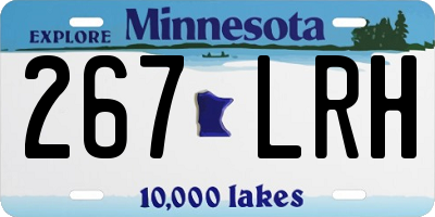 MN license plate 267LRH