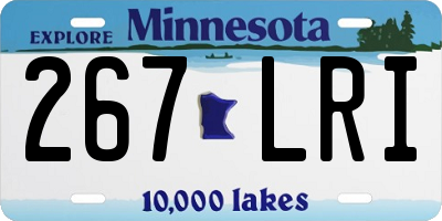 MN license plate 267LRI
