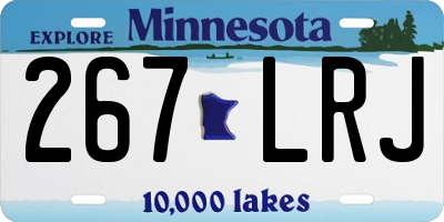 MN license plate 267LRJ