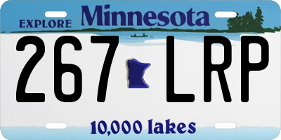MN license plate 267LRP