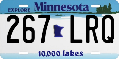 MN license plate 267LRQ