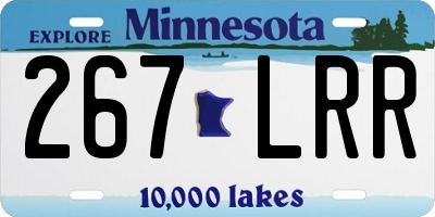 MN license plate 267LRR