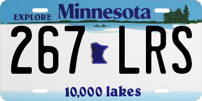 MN license plate 267LRS