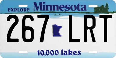 MN license plate 267LRT