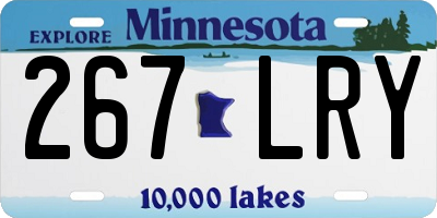 MN license plate 267LRY