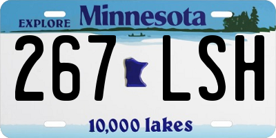 MN license plate 267LSH