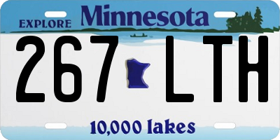 MN license plate 267LTH