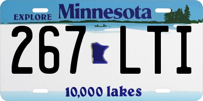 MN license plate 267LTI