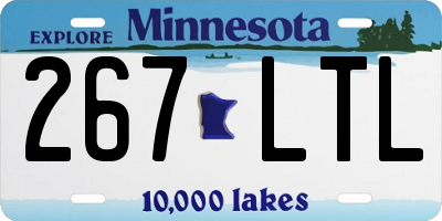MN license plate 267LTL